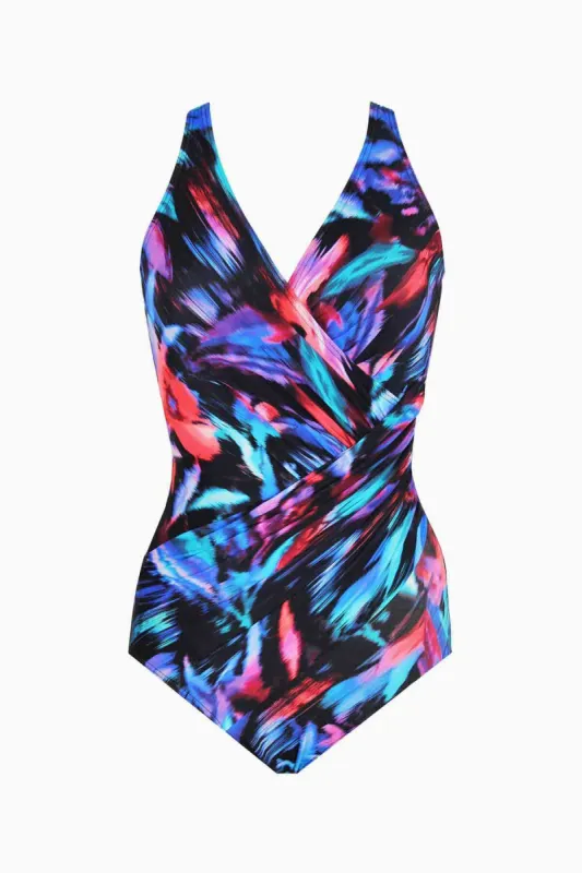 Fuego Flora Oceanus One Piece Swimsuit sold by Miraclesuit