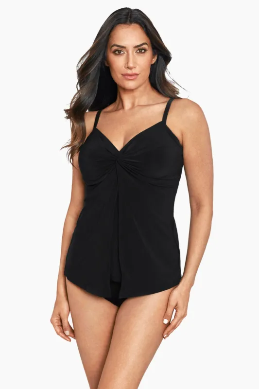 Plus Size Love Knot Tankini Top sold by Miraclesuit