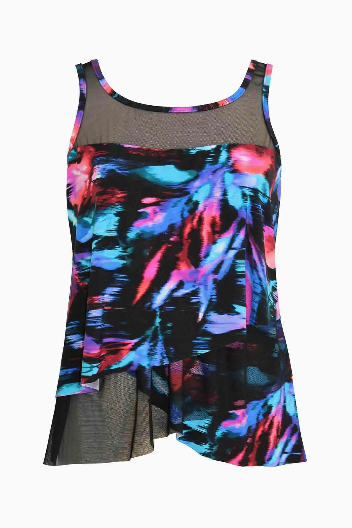 Mirage Tankini Top in Fuego Flora sold by Miraclesuit