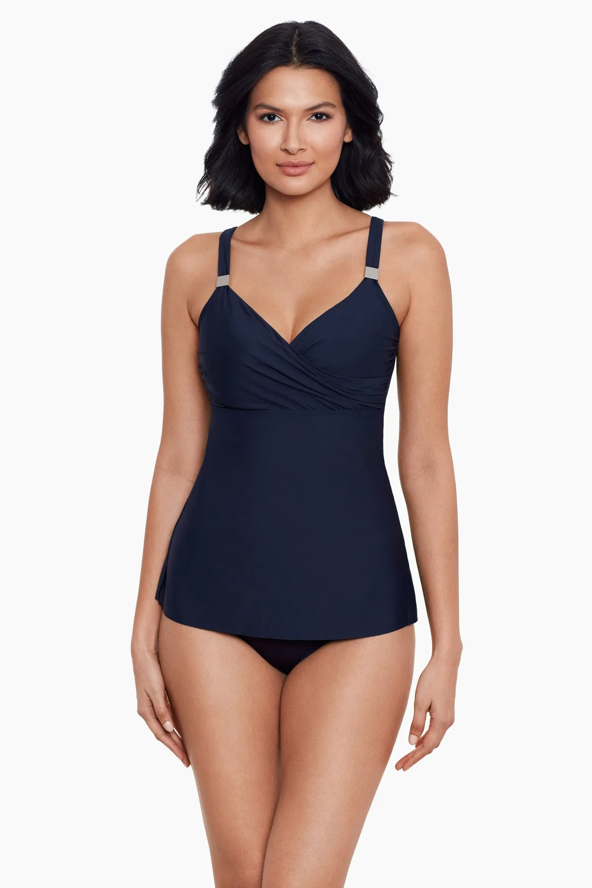 D-DDD Cups Surplice Tankini Top sold by Miraclesuit