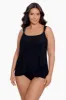 Plus Size Dazzle Tankini Top sold by Miraclesuit