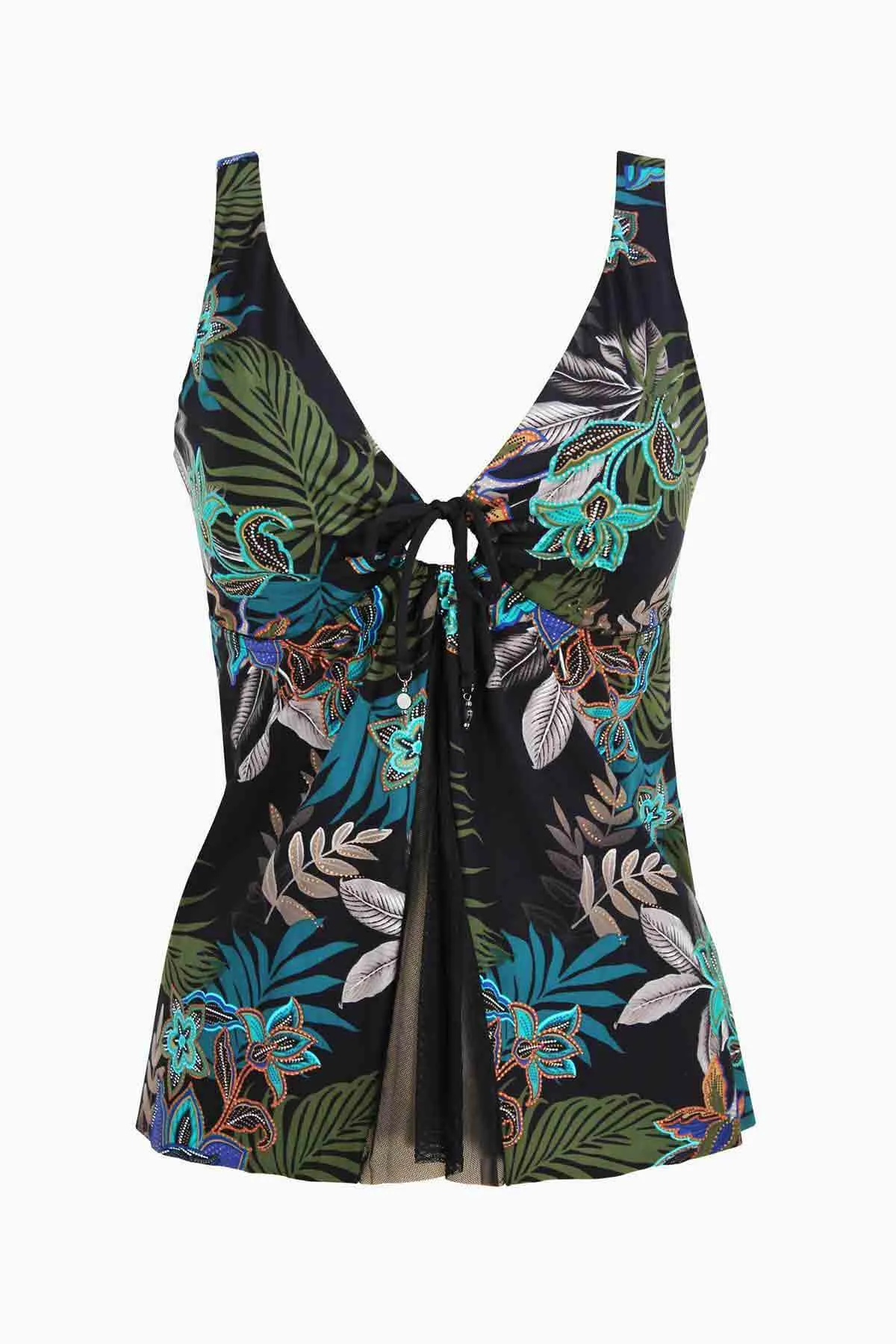 Allanna Shadow Tankini Set sold by Miraclesuit