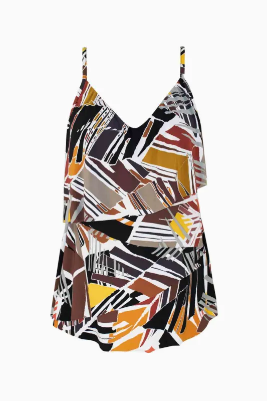 Leaf Through Chloe Tankini Top sold by Miraclesuit