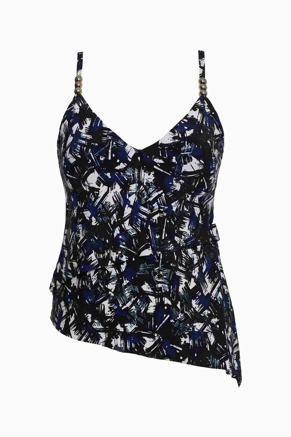 Elsa Tankini Top in Blueprint sold by Miraclesuit