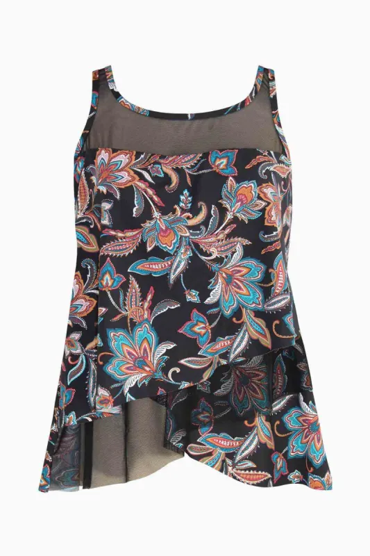 Scotch Floral Mirage Tankini Set sold by Miraclesuit