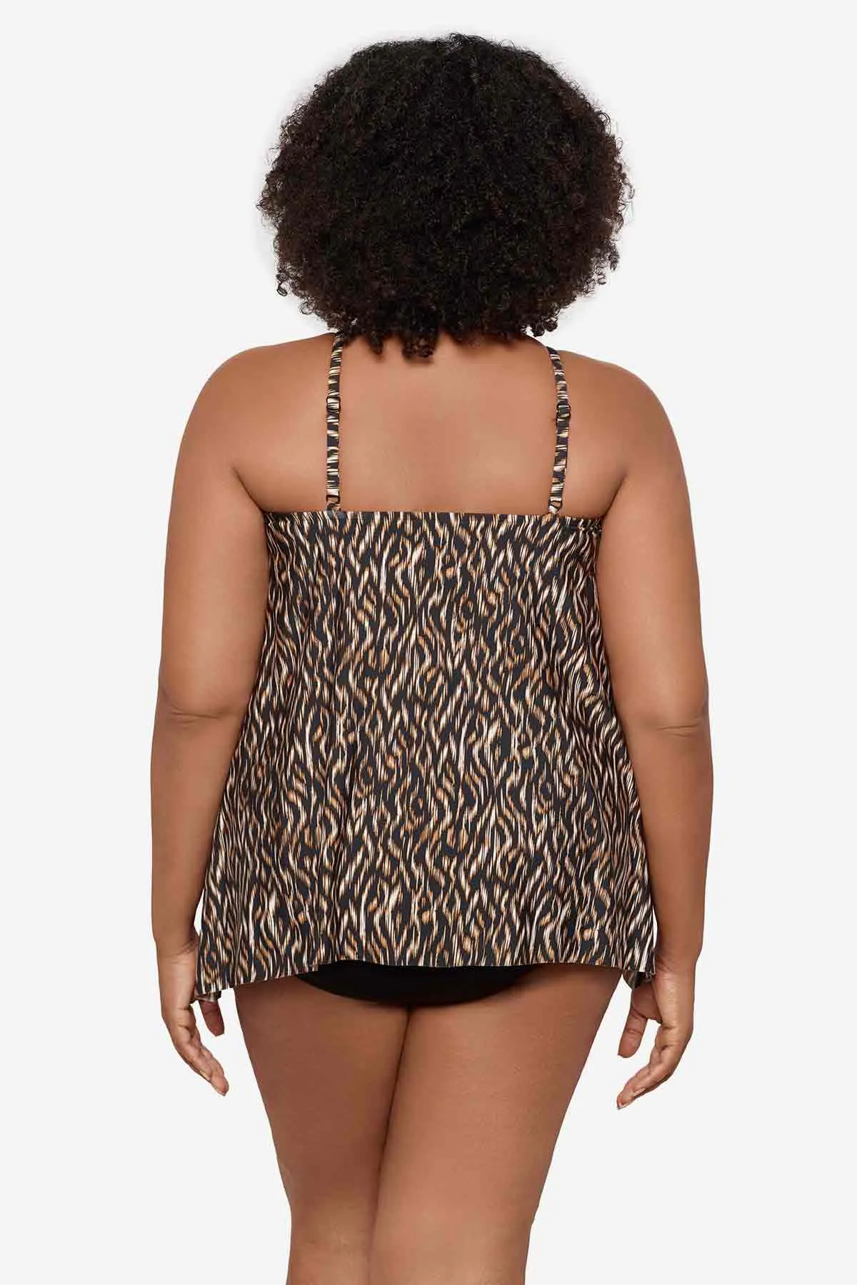 Plus Size Peephole Tankini Top in Topkapi sold by Miraclesuit product image thumbnail 3