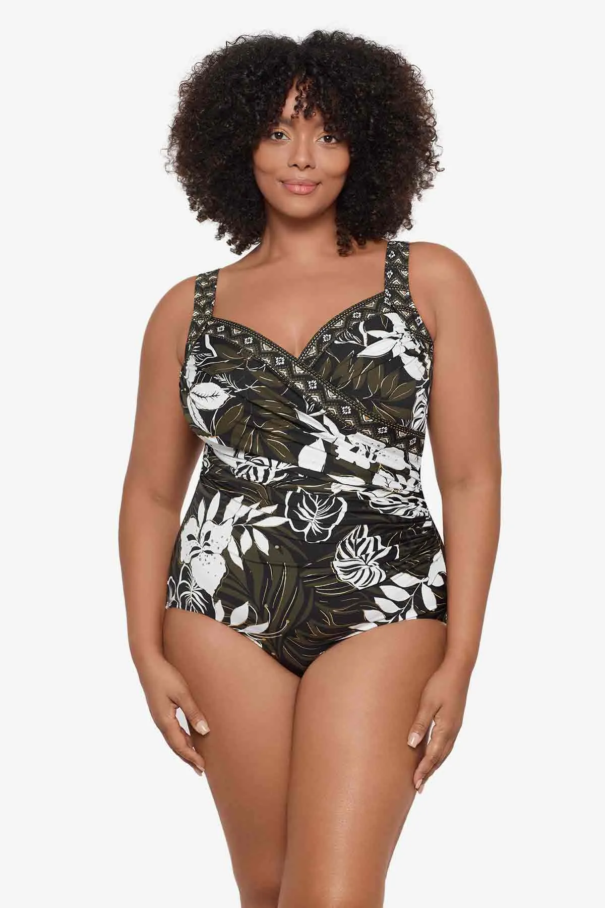 Plus Size Sanibel One Piece in Elle Dorado sold by Miraclesuit