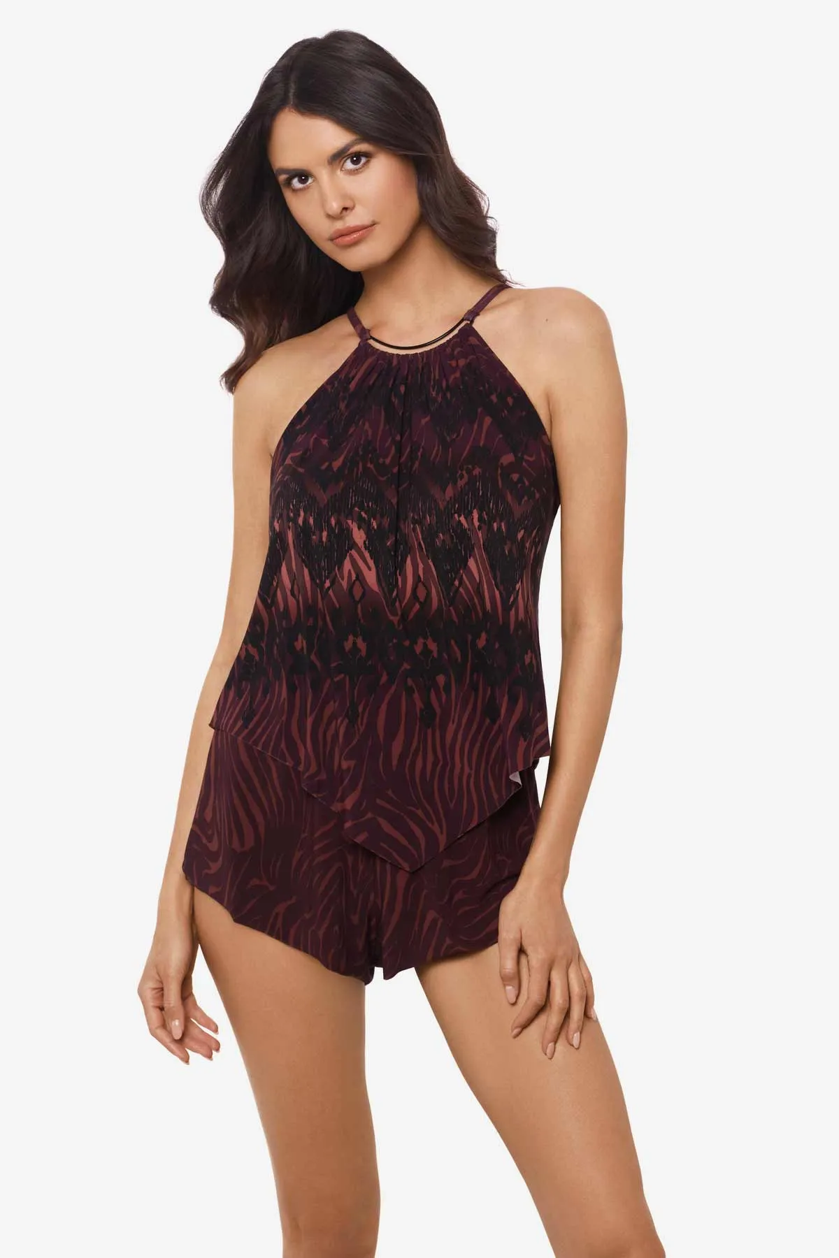 Goldie Romper in Zabra sold by Miraclesuit