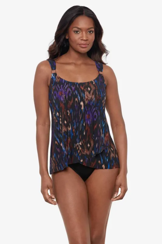 DD-Cup Dazzle Tankini Top in Tapiz sold by Miraclesuit