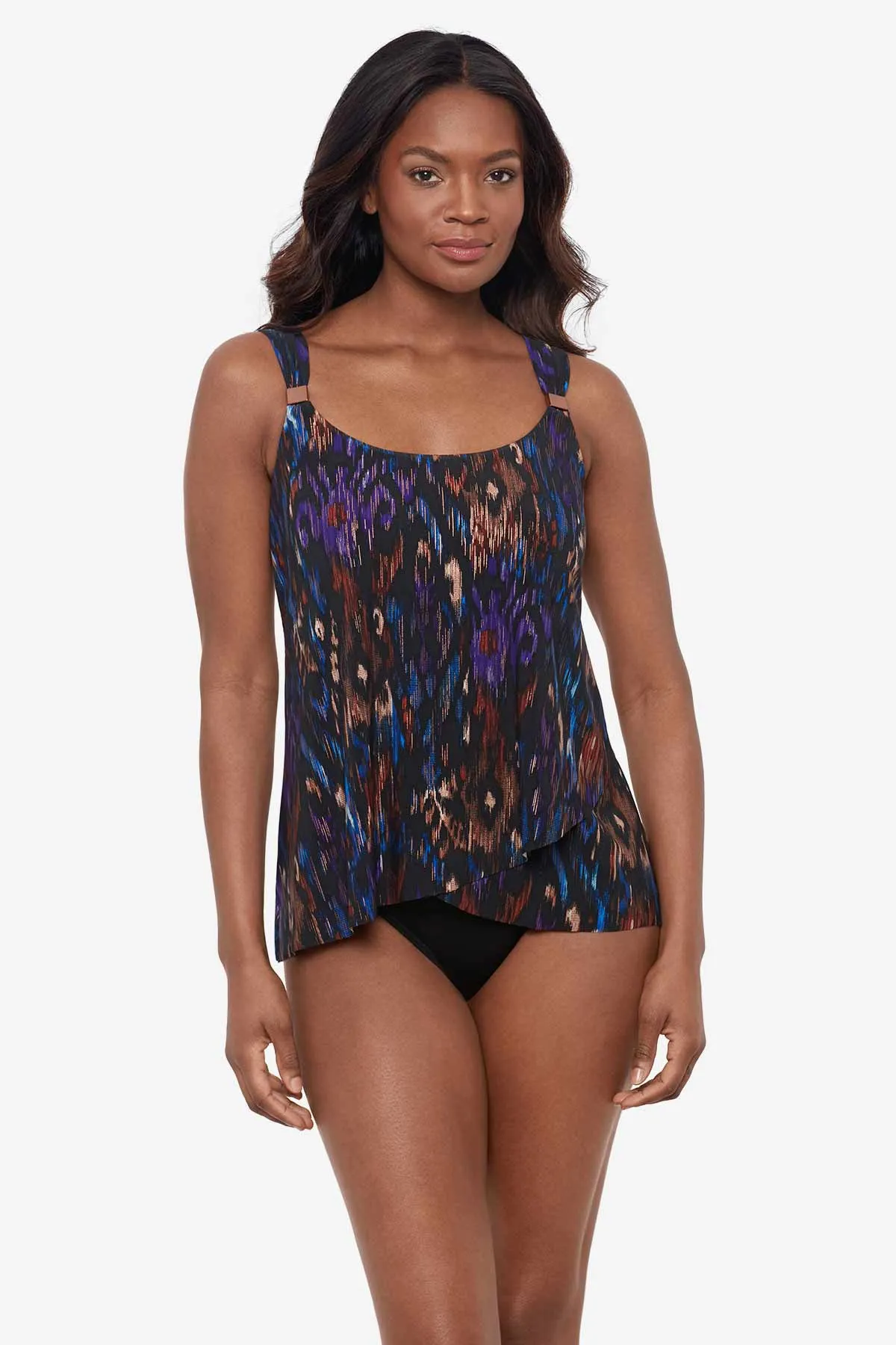 DD-Cup Dazzle Tankini Top in Tapiz sold by Miraclesuit