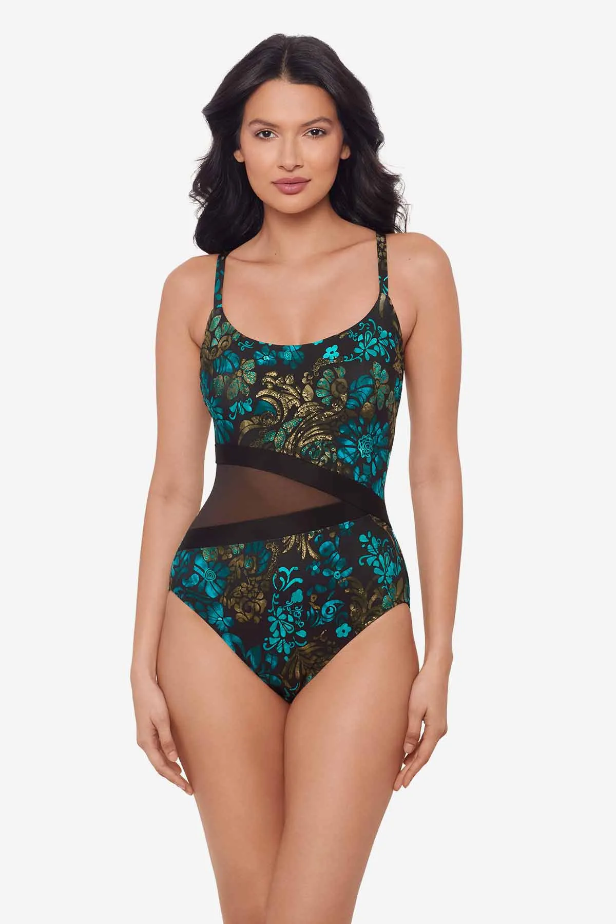 Lyra One Piece in Flor De Mare sold by Miraclesuit