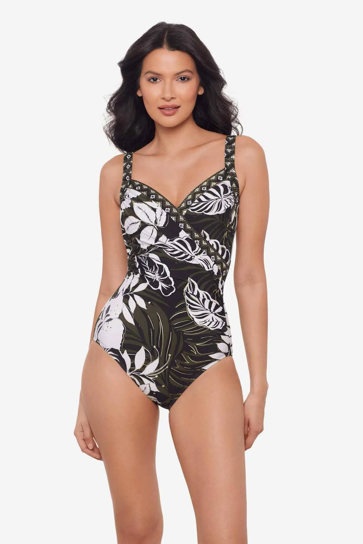 Sanibel One Piece in Elle Dorado sold by Miraclesuit