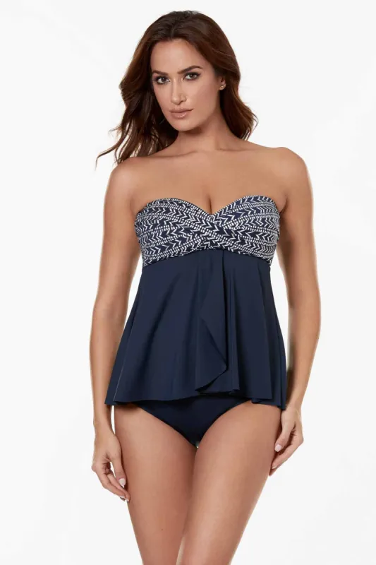 Lush Life Cadiz Bandeau Tankini Set sold by Miraclesuit