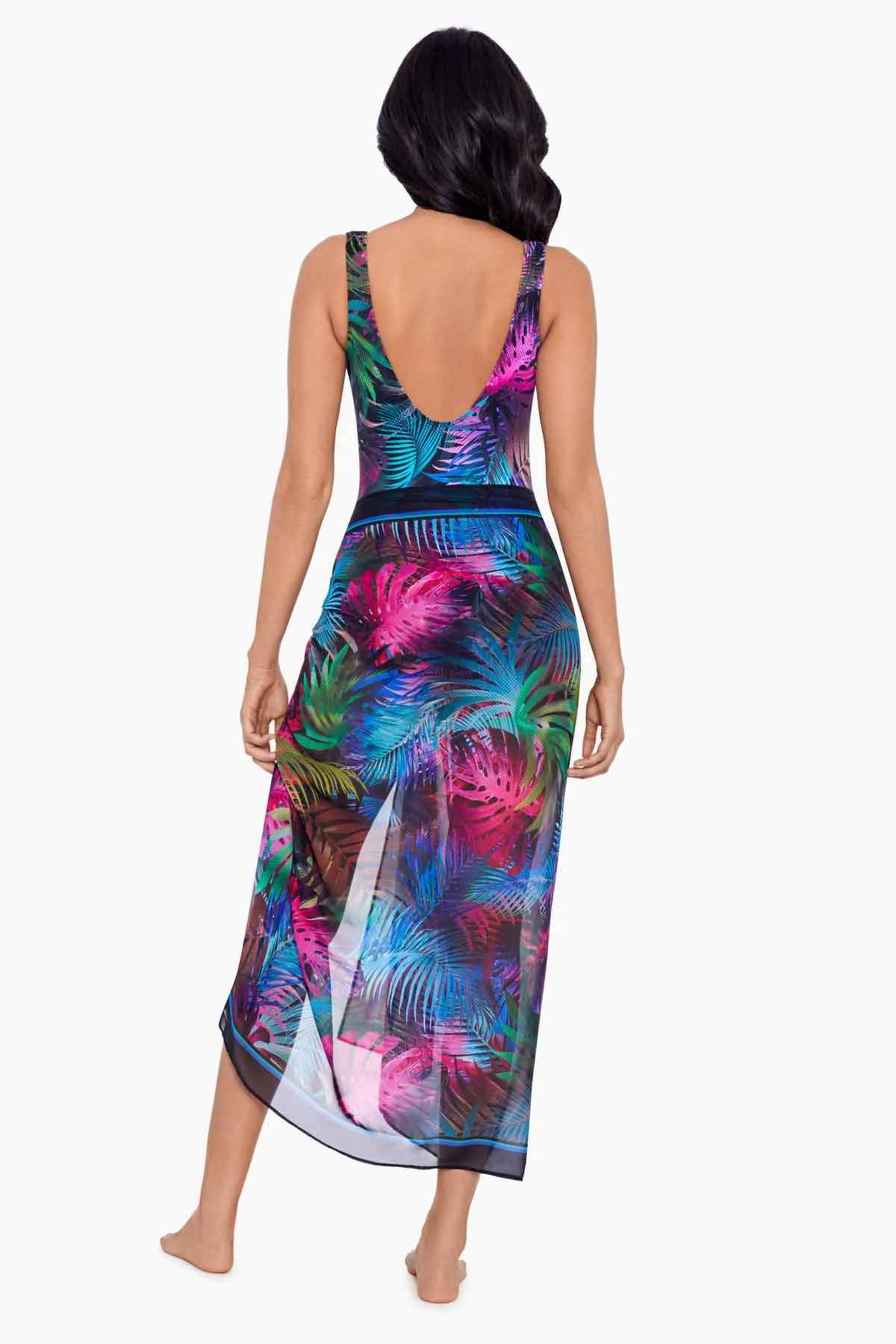 Scarf Pareo Cover Up in Pixel Palmas sold by Miraclesuit product image thumbnail 3