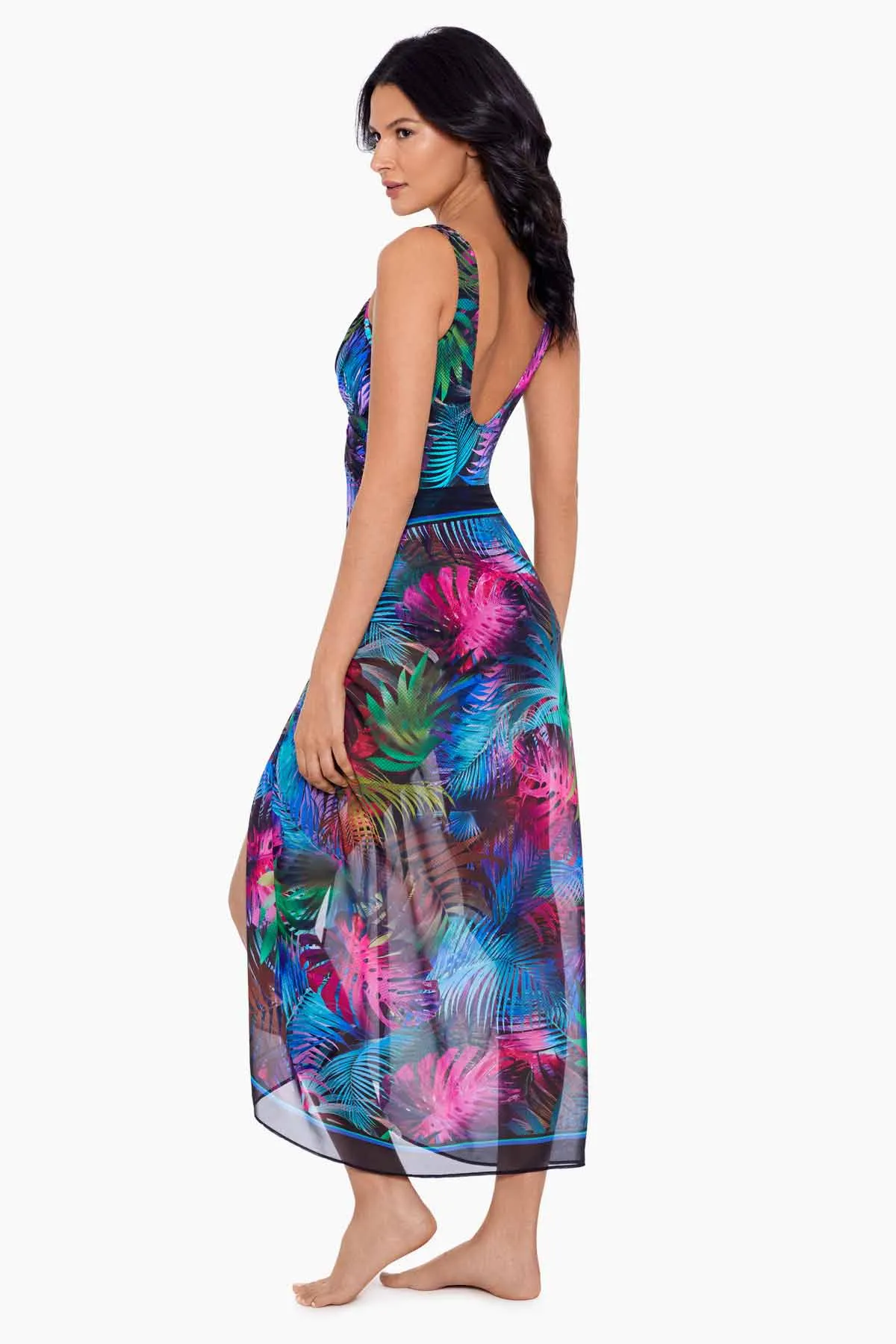 Scarf Pareo Cover Up in Pixel Palmas sold by Miraclesuit product image thumbnail 2