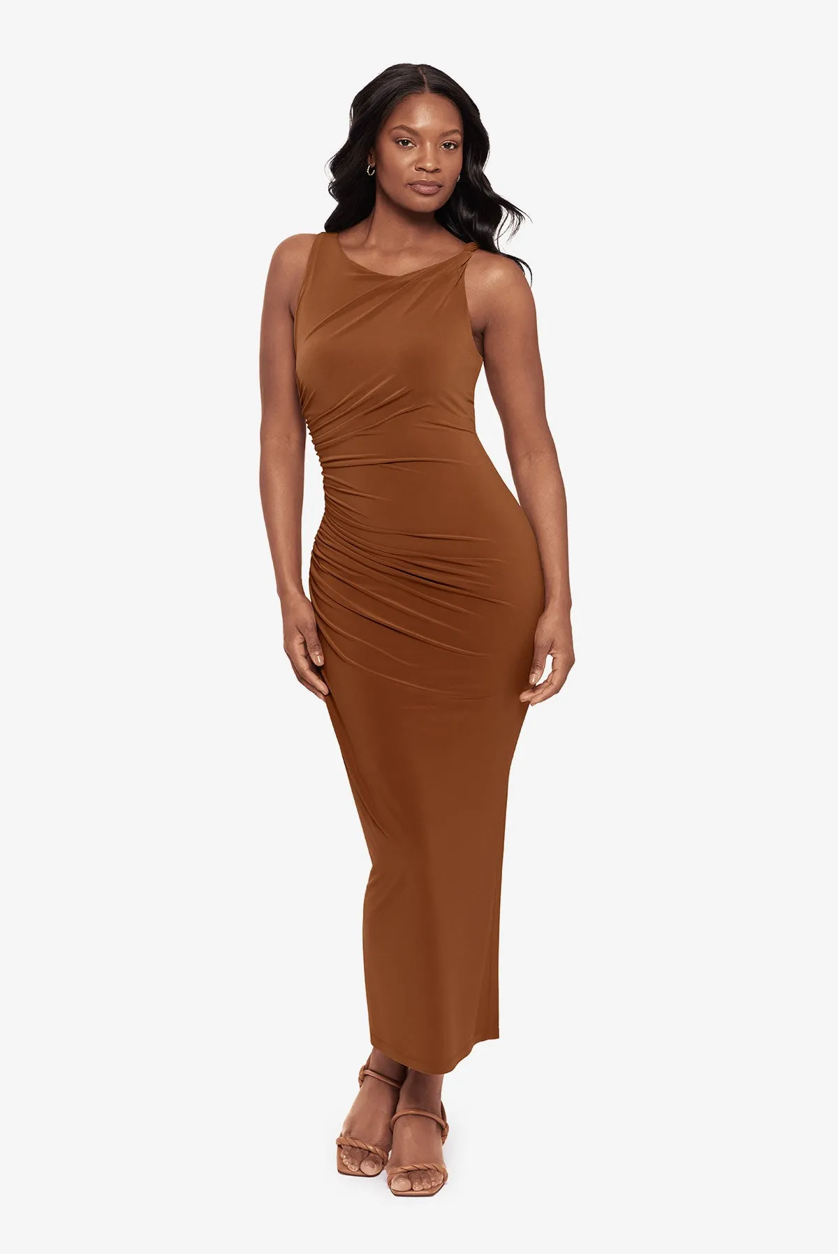 Maxi Shaping Dress in Bronze sold by Miraclesuit