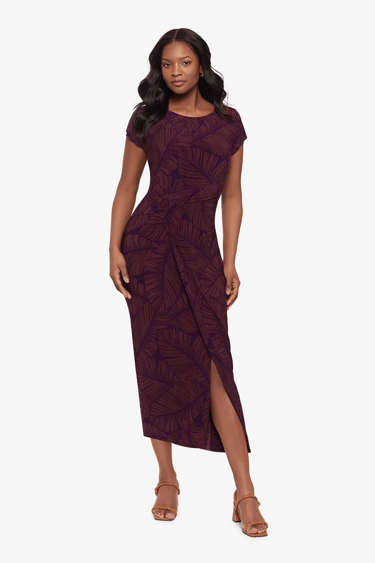 Loki Wrap Front Shaping Dress in Anthurium sold by Miraclesuit product image thumbnail 2