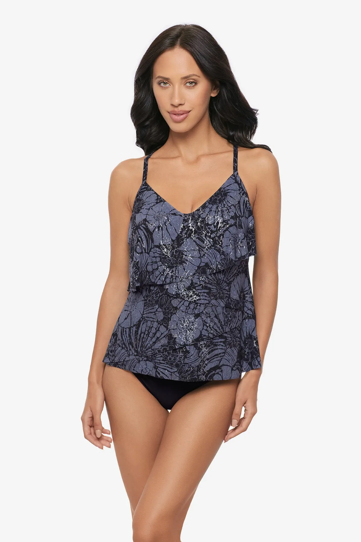 Chloe Tankini Top in Shell Beach sold by Miraclesuit