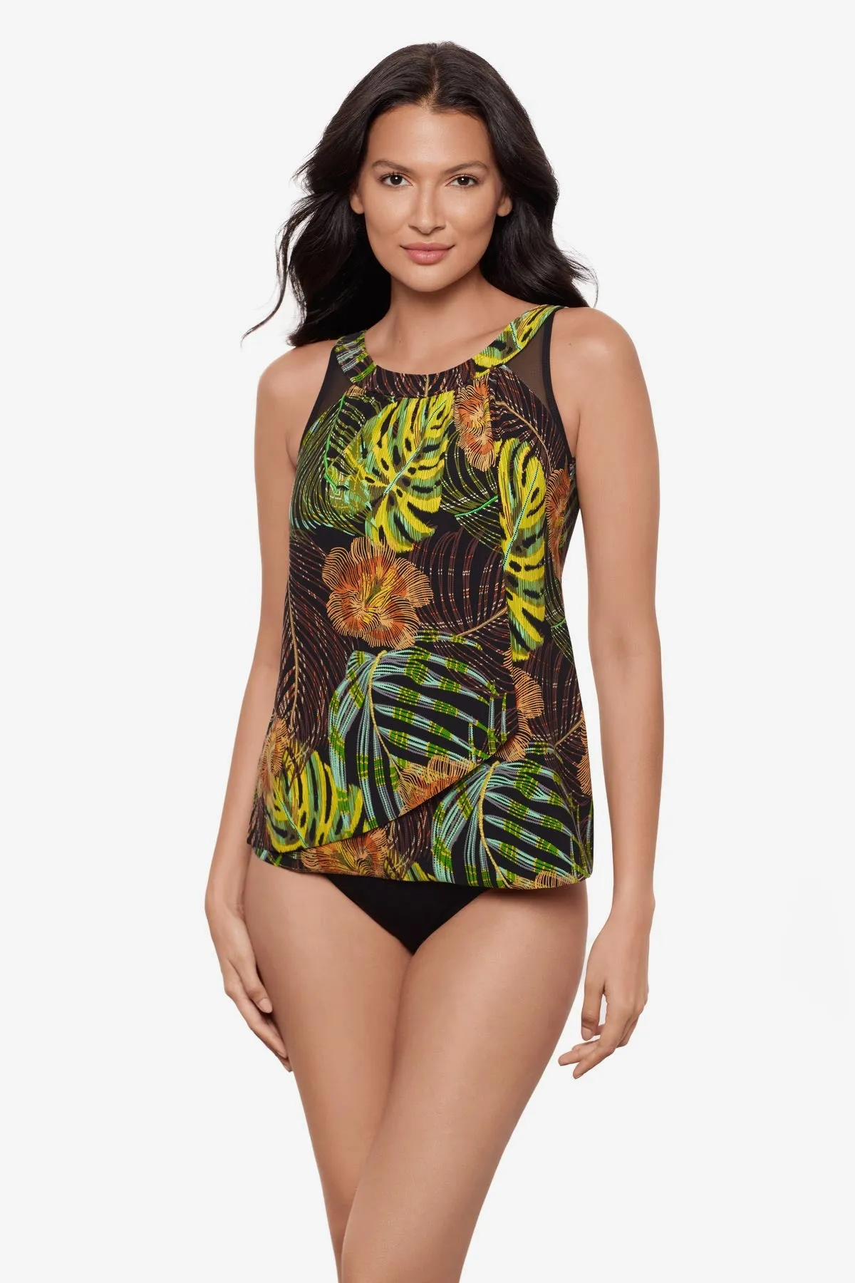 Ursula Tankini Top in Sunset Islet sold by Miraclesuit