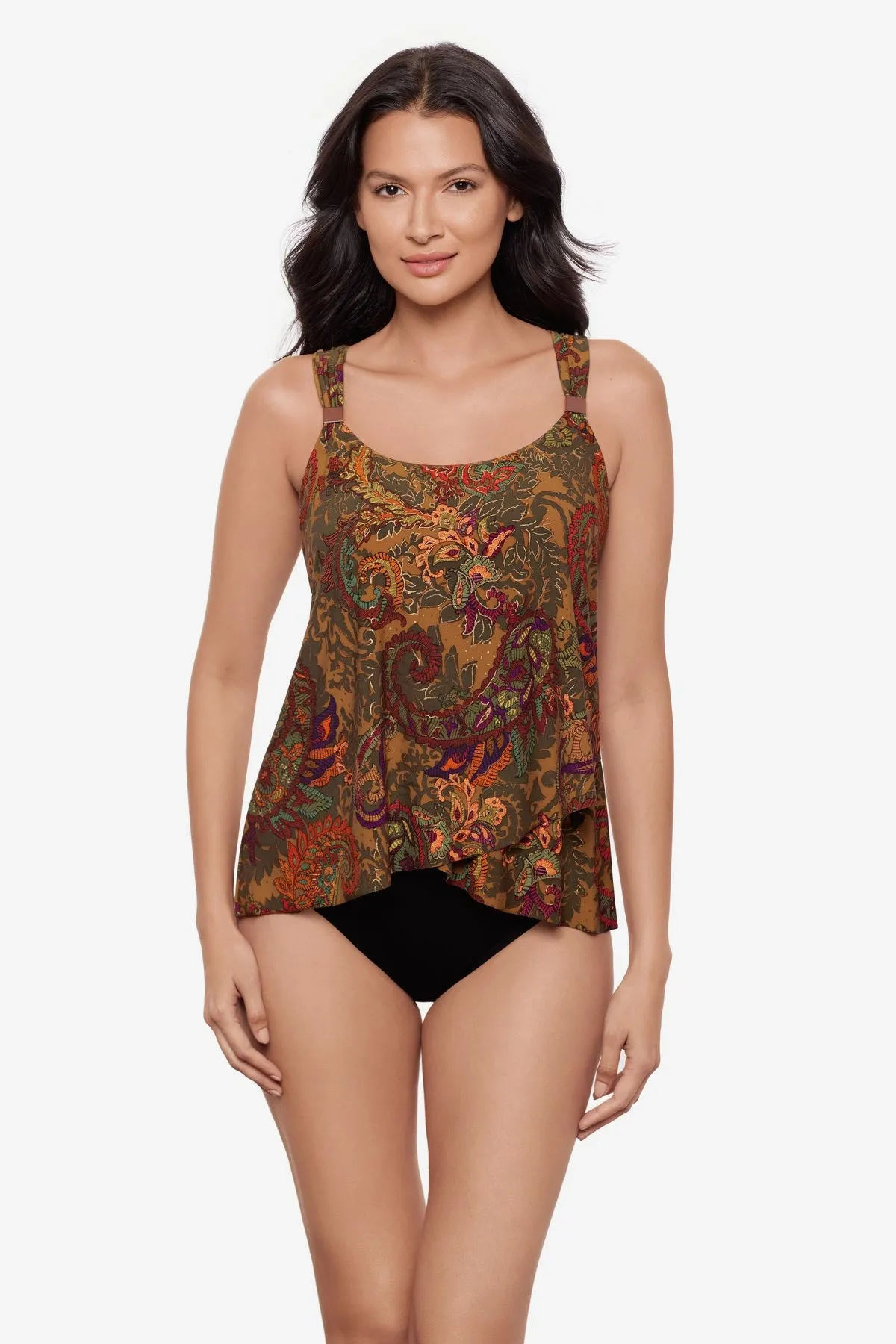 Dazzle Tankini Top in Perissa sold by Miraclesuit
