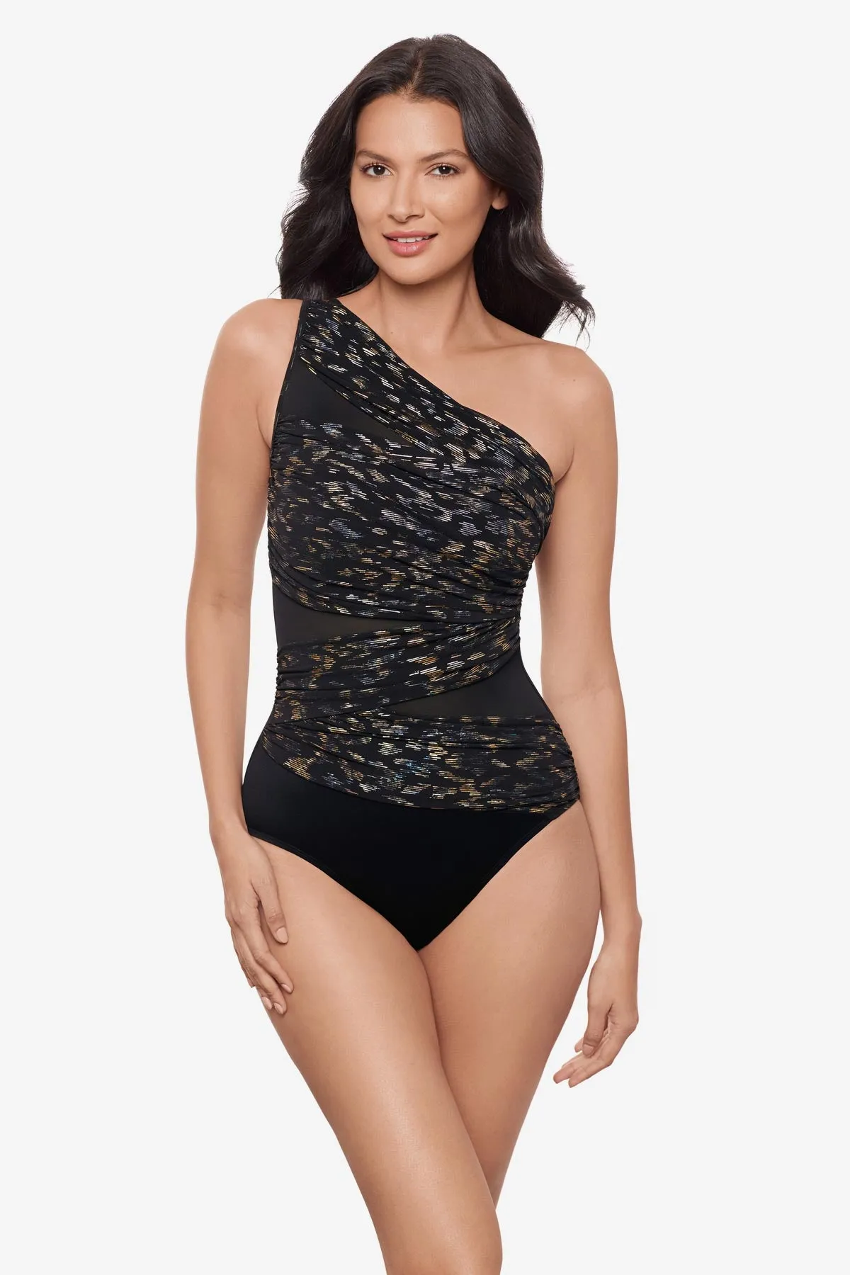 Jena One Piece in Sparkle Plenty sold by Miraclesuit