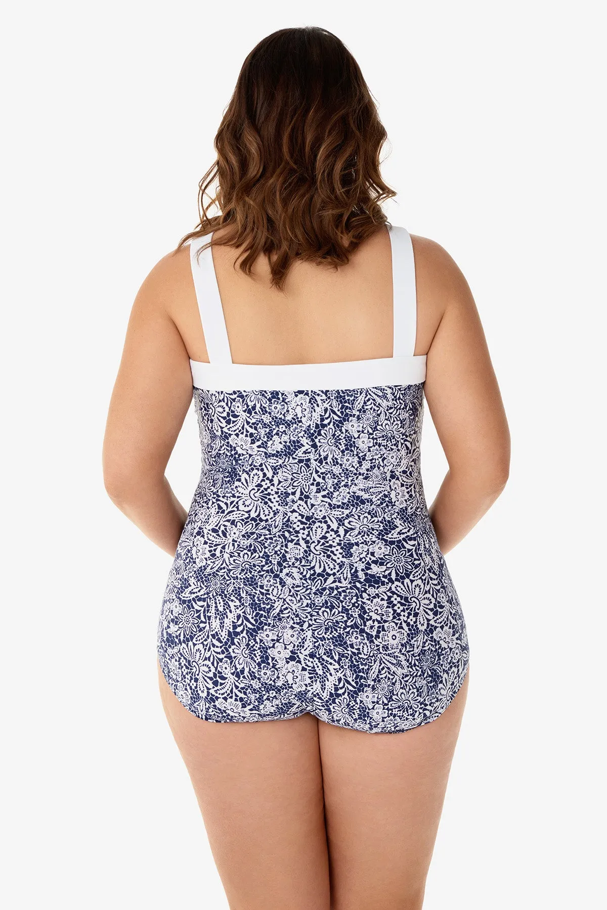 Plus Size Square Neck One Piece in Lace Odyssey sold by Miraclesuit product image thumbnail 2