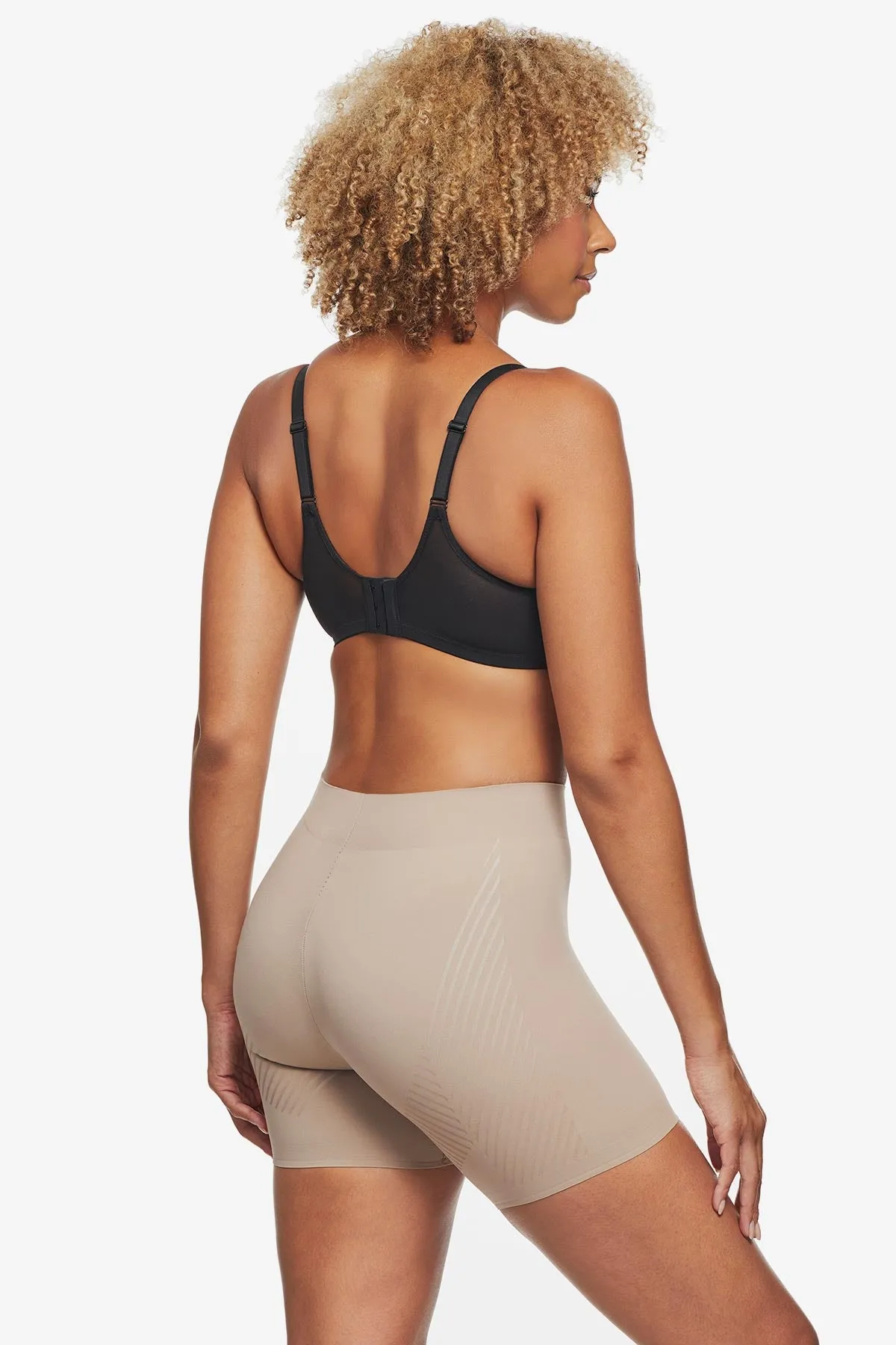 Iconic Core Mid-Thigh Shaping Short with Rear Lift in Stucco sold by Miraclesuit product image thumbnail 3