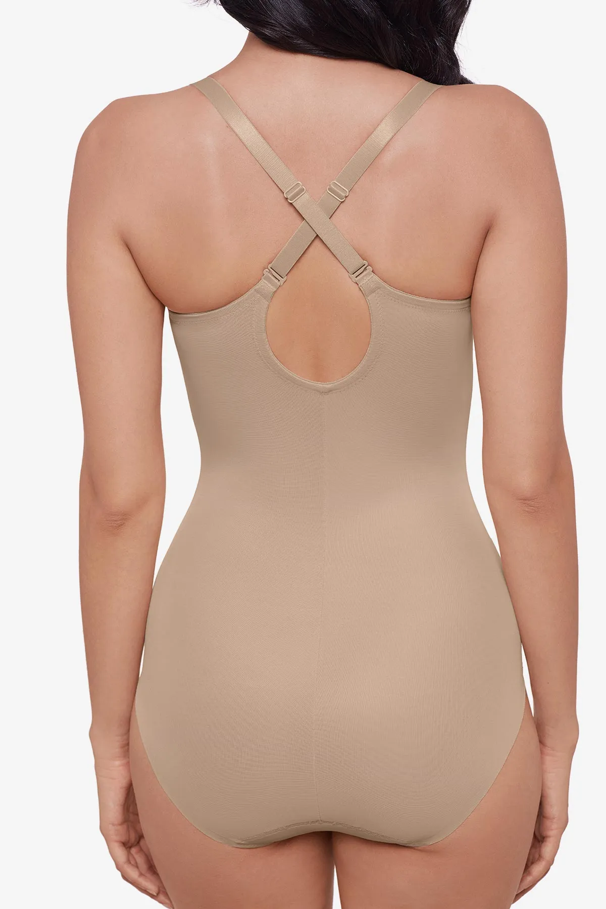 Sexy Sheer Shaping Padded Cup Bodysuit in Warm Beige sold by Miraclesuit product image thumbnail 4