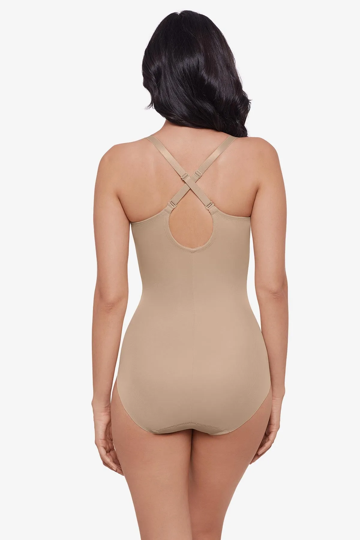 Sexy Sheer Shaping Padded Cup Bodysuit in Warm Beige sold by Miraclesuit product image thumbnail 3