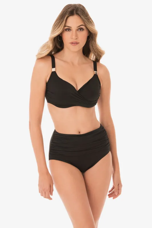 Underwire Surplice Bra Top made by Miraclesuit