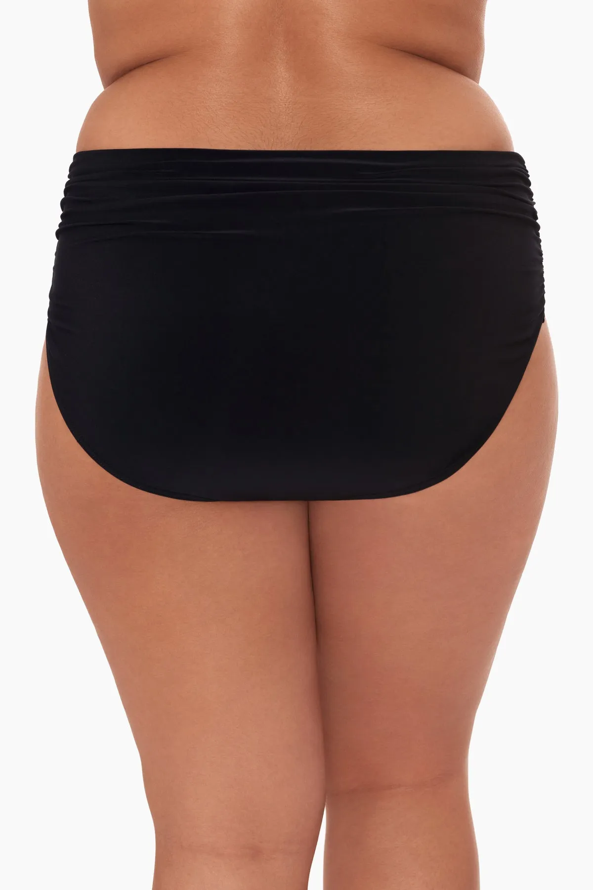 Plus Size Shirred Jersey Brief in Black sold by Miraclesuit product image thumbnail 3