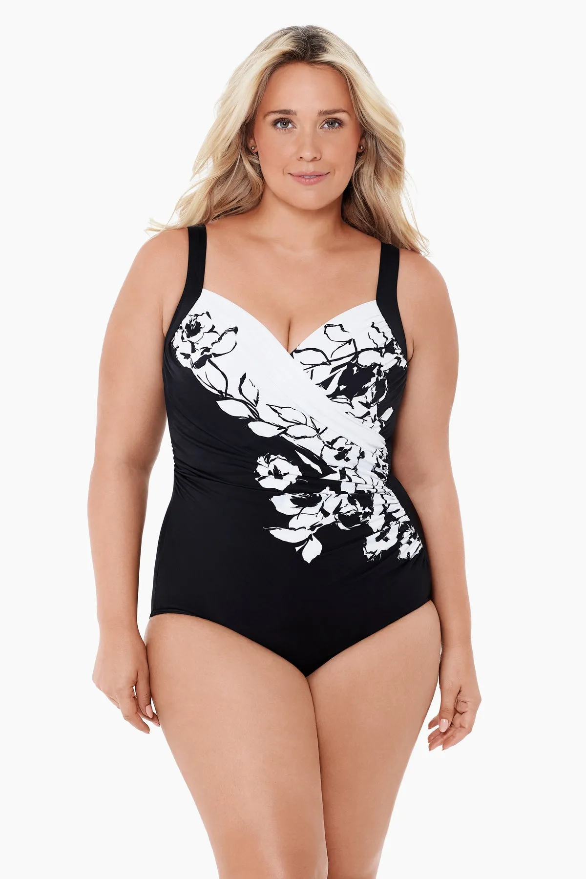 Plus Size Sanibel One Piece in Sub Rosa sold by Miraclesuit