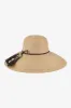Vivetta Wide Brim Hat in Natural/Black sold by Miraclesuit