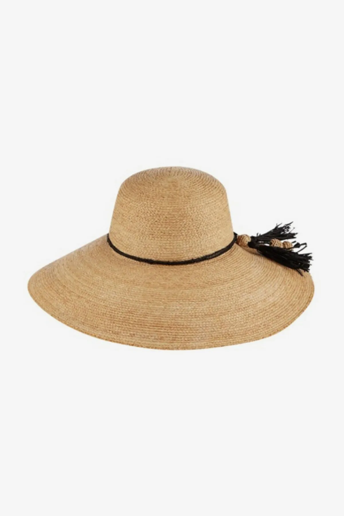 Vivetta Wide Brim Hat in Natural/Black sold by Miraclesuit product image thumbnail 4