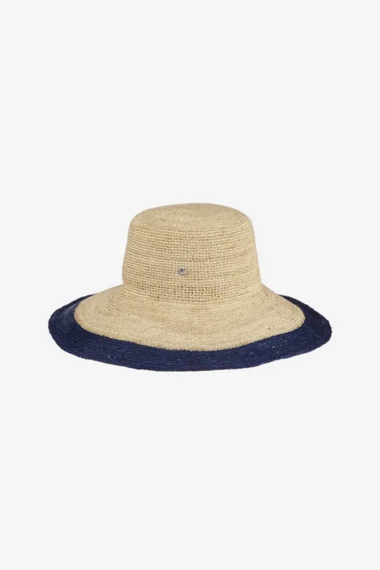 Lucia Standard Brim Hat in Navy sold by Miraclesuit