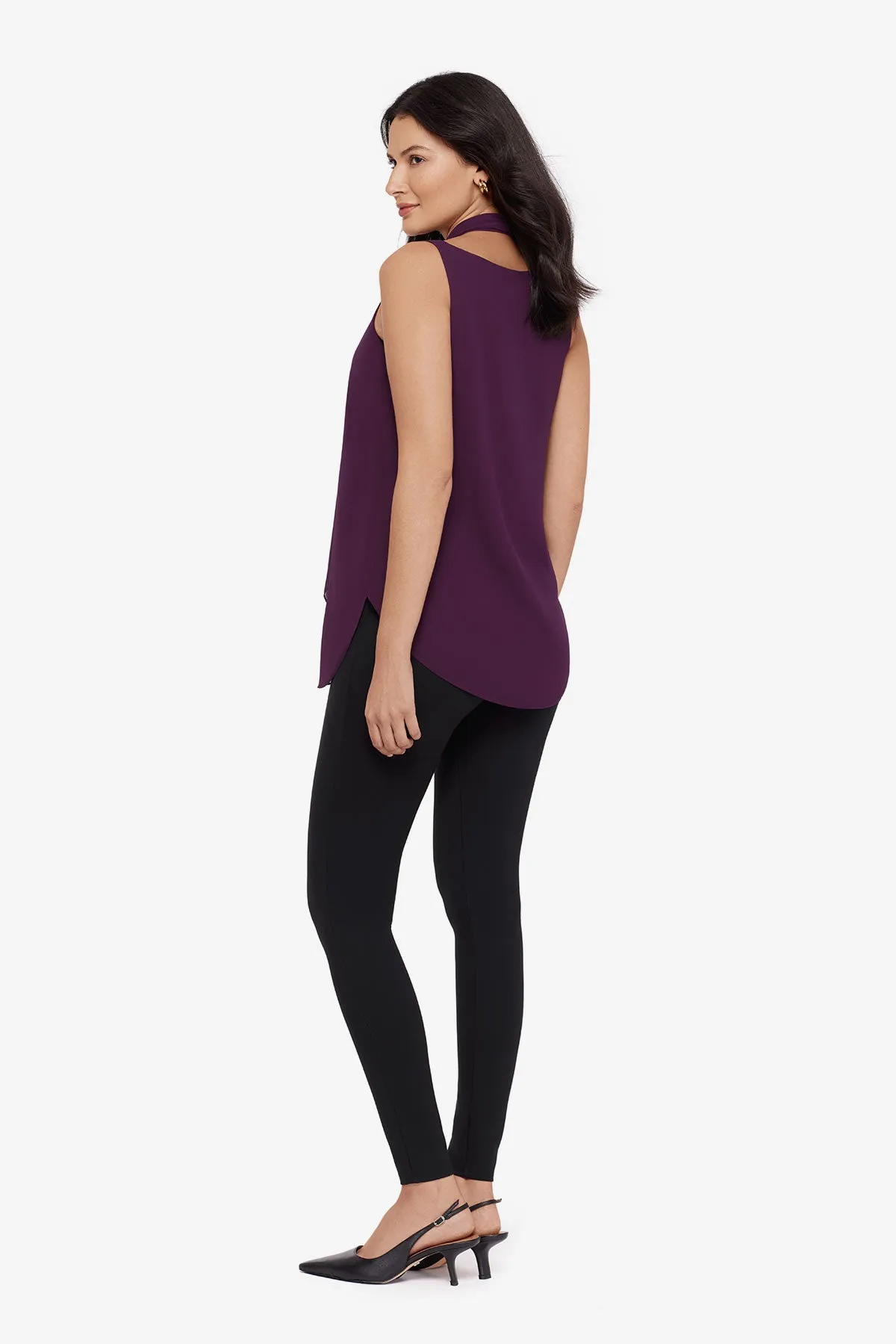 Soft Georgette Layered Tunic in Plum sold by Miraclesuit product image thumbnail 3