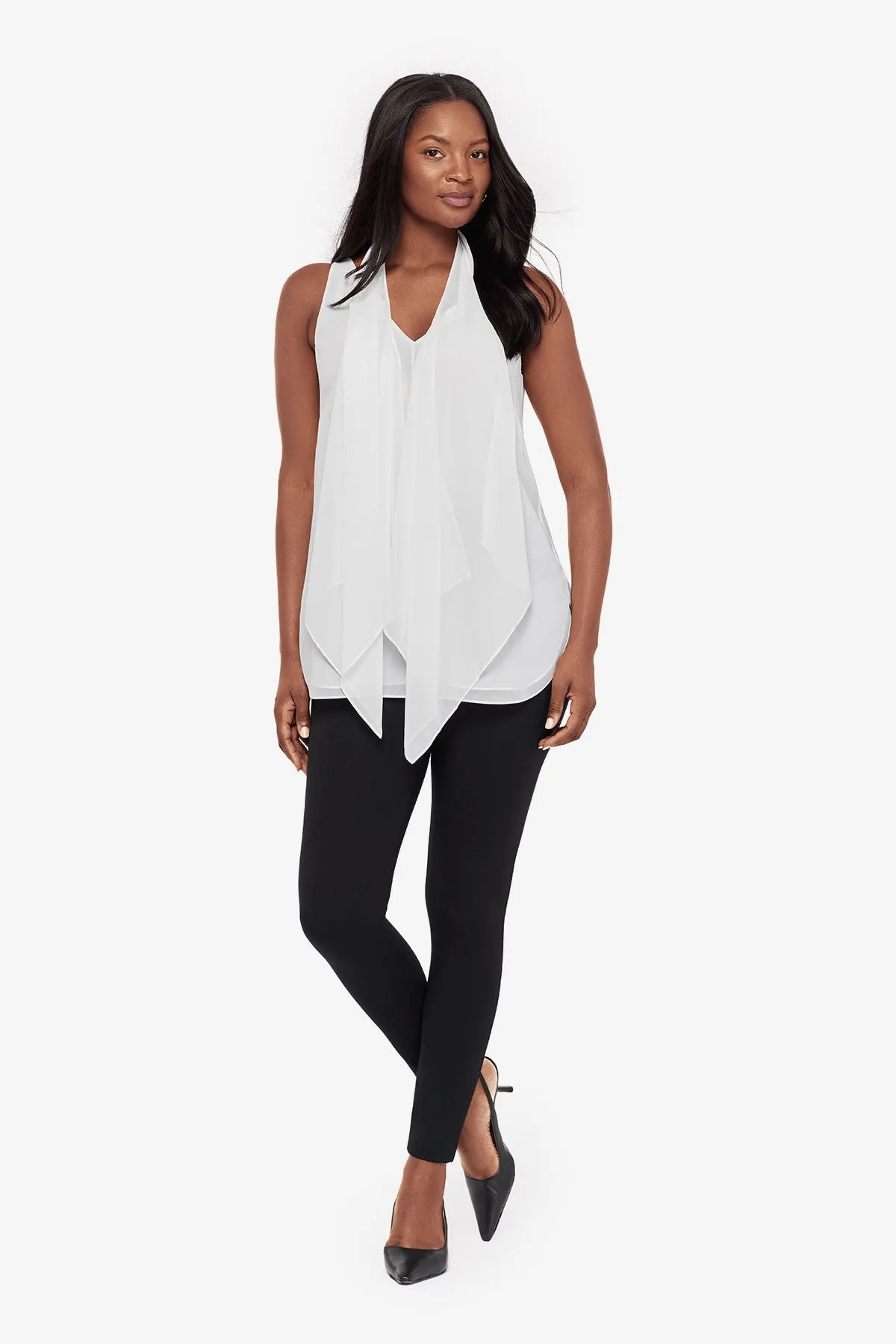 Soft Georgette Layered Tunic in Ivory sold by Miraclesuit product image thumbnail 2