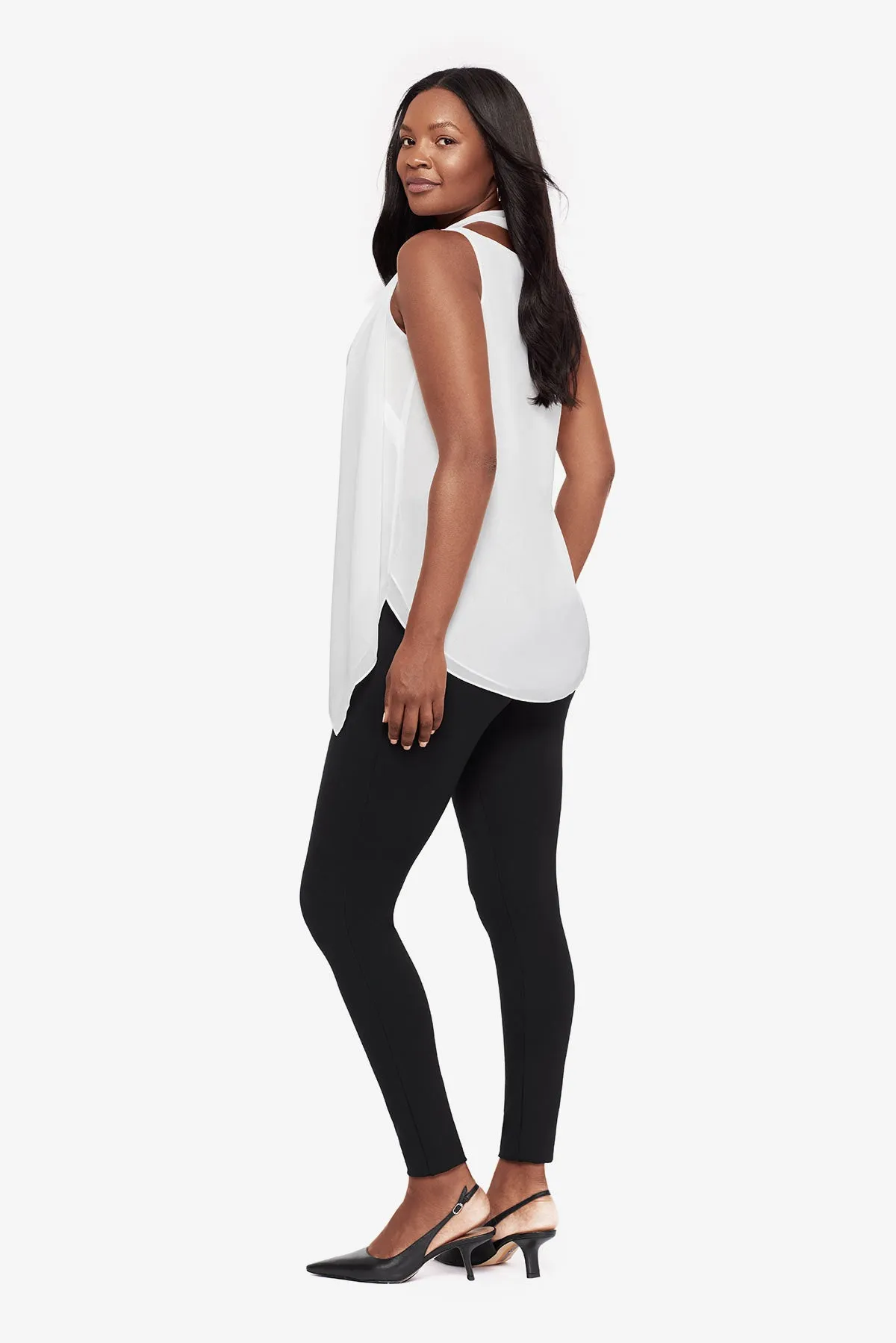 Soft Georgette Layered Tunic in Ivory sold by Miraclesuit product image thumbnail 3