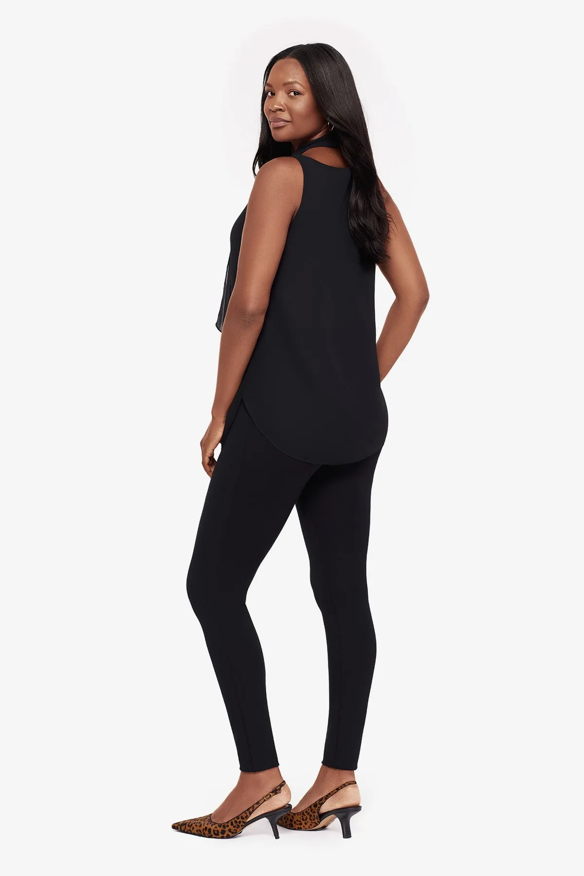 Soft Georgette Layered Tunic in Black sold by Miraclesuit product image thumbnail 3