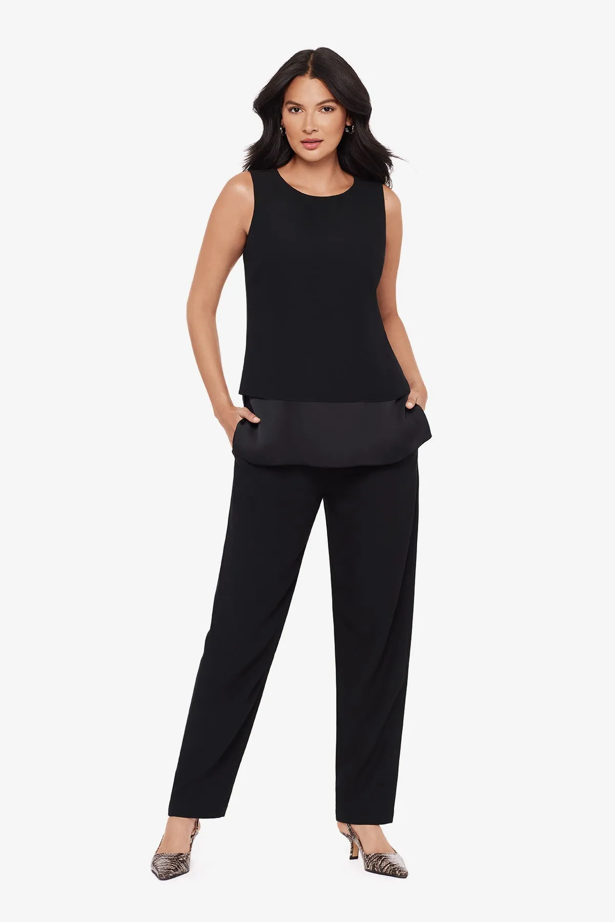 Crepe Layered Tunic in Black sold by Miraclesuit product image thumbnail 3