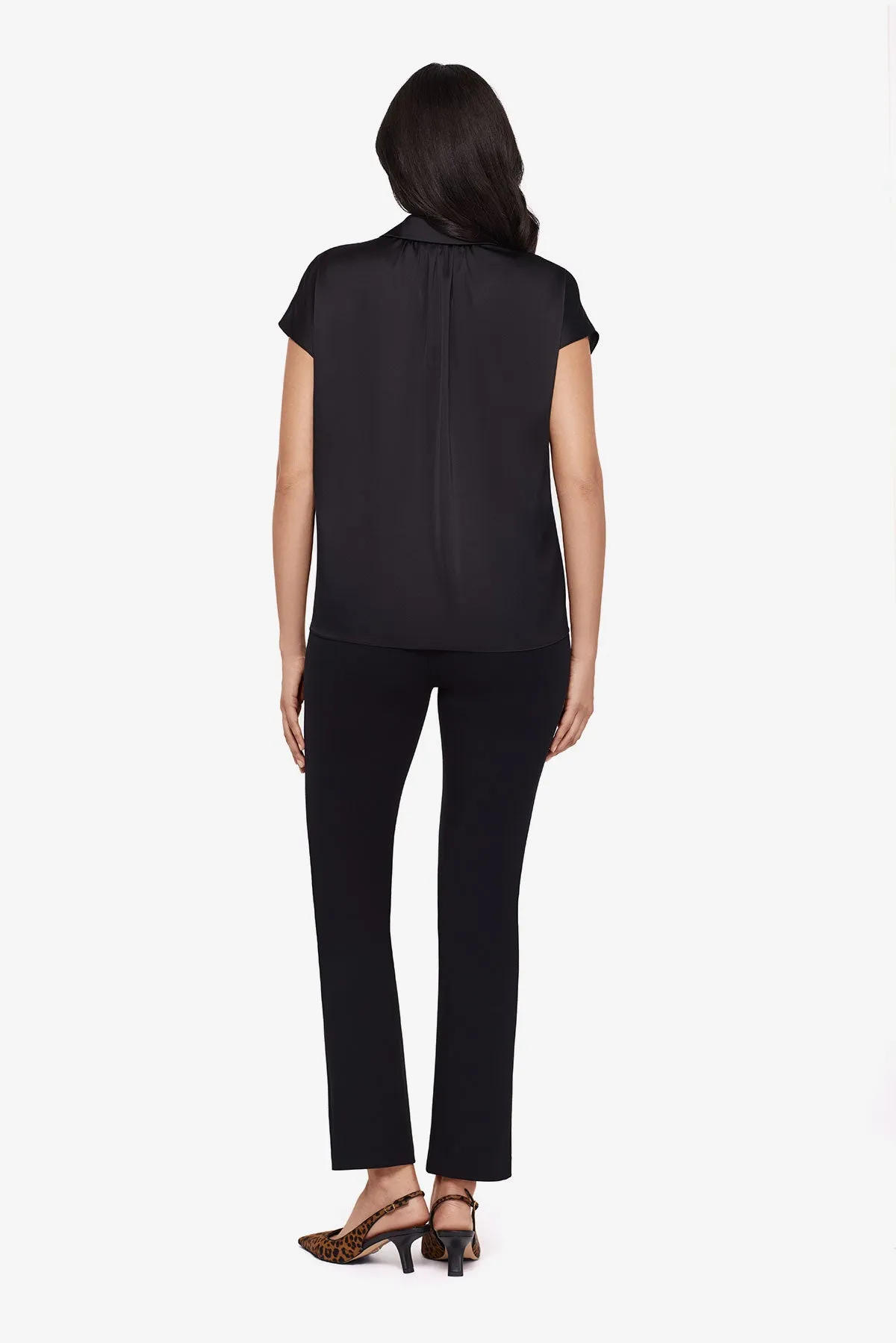 Relaxed Charmeuse Blouse in Black sold by Miraclesuit product image thumbnail 3