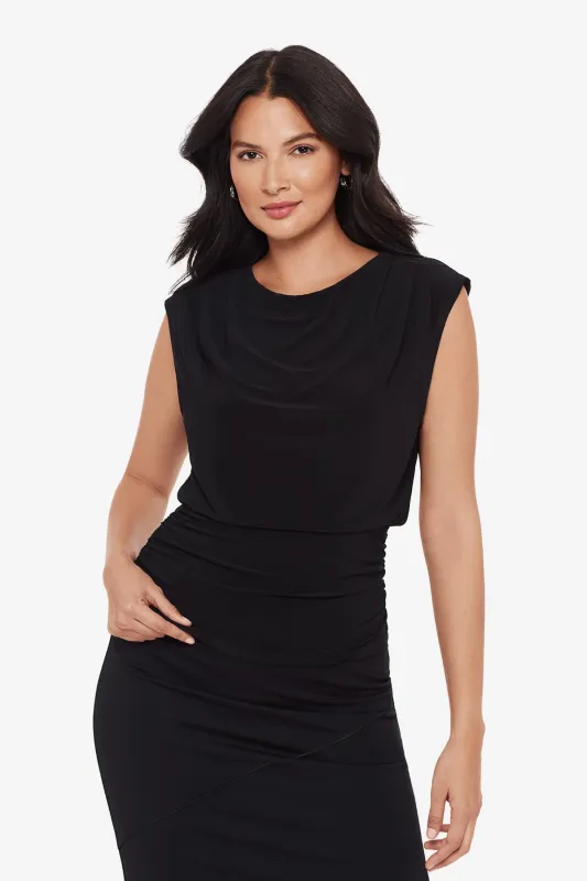 Tabi Blouson Top in Black made by Miraclesuit