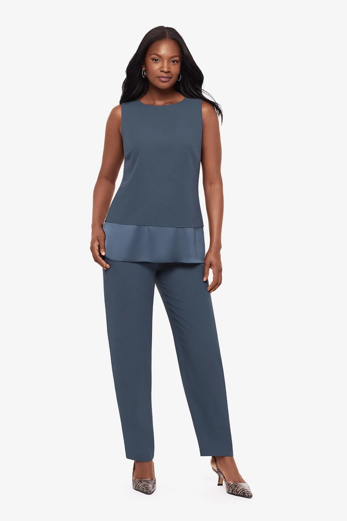 Crepe Easy Jogger in Slate sold by Miraclesuit