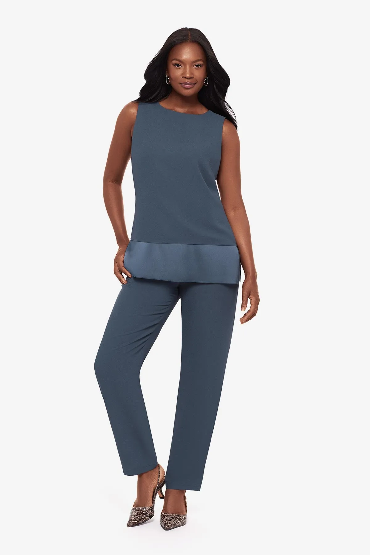 Crepe Easy Jogger in Slate sold by Miraclesuit product image thumbnail 2