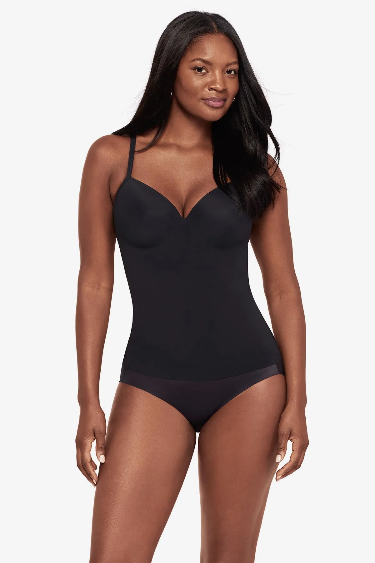 Built in Bra Cup Camisole in Black sold by Miraclesuit