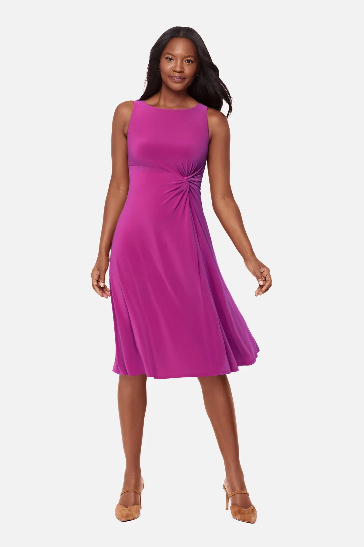 Remi Fit & Flair Shaping Dress in Framboise sold by Miraclesuit product image thumbnail 3