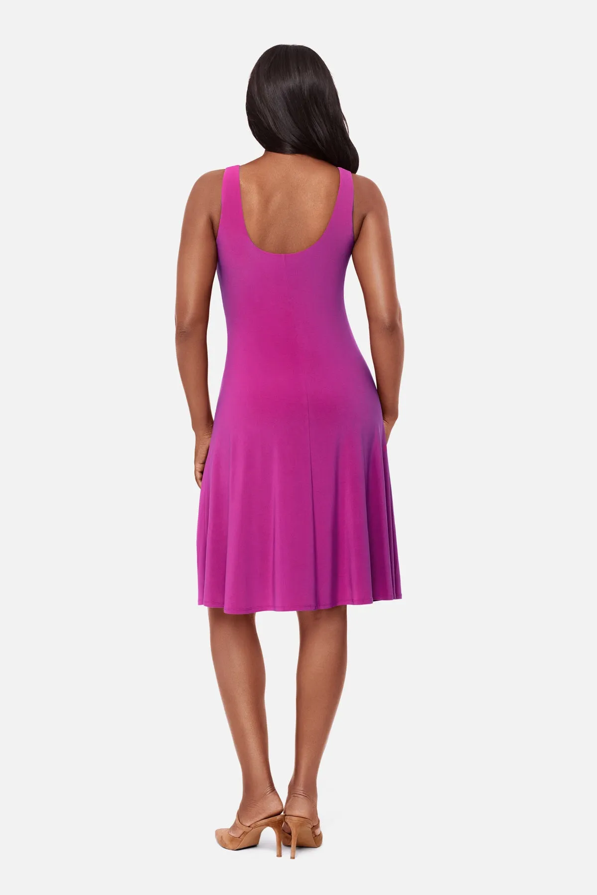 Remi Fit & Flair Shaping Dress in Framboise sold by Miraclesuit product image thumbnail 5