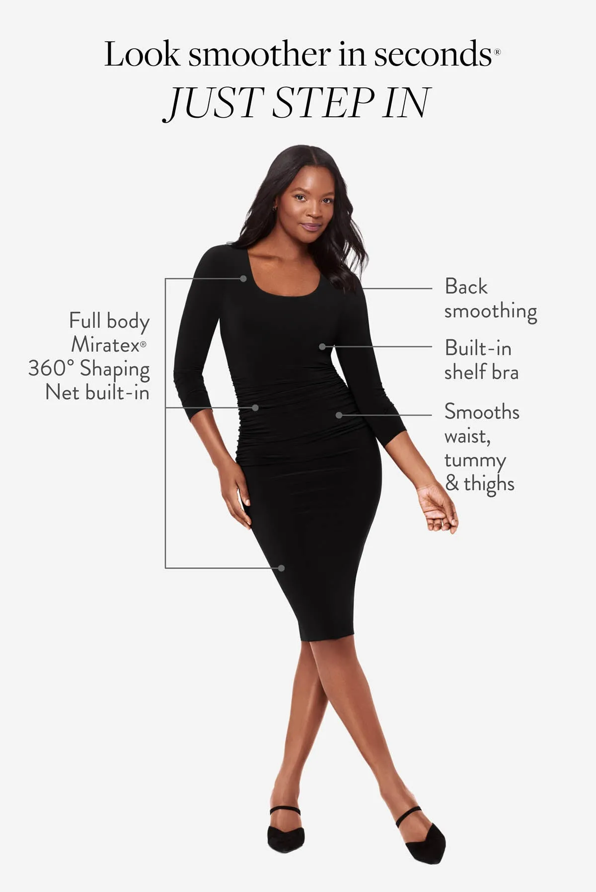 Suri Shaping Dress in Black sold by Miraclesuit product image thumbnail 2