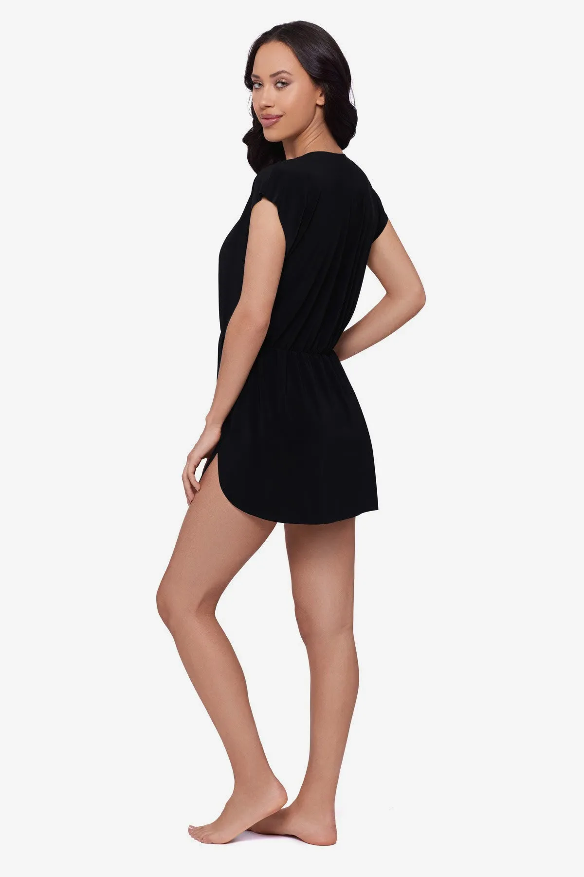 Lace Up Dress Cover Up in Black sold by Miraclesuit product image thumbnail 3