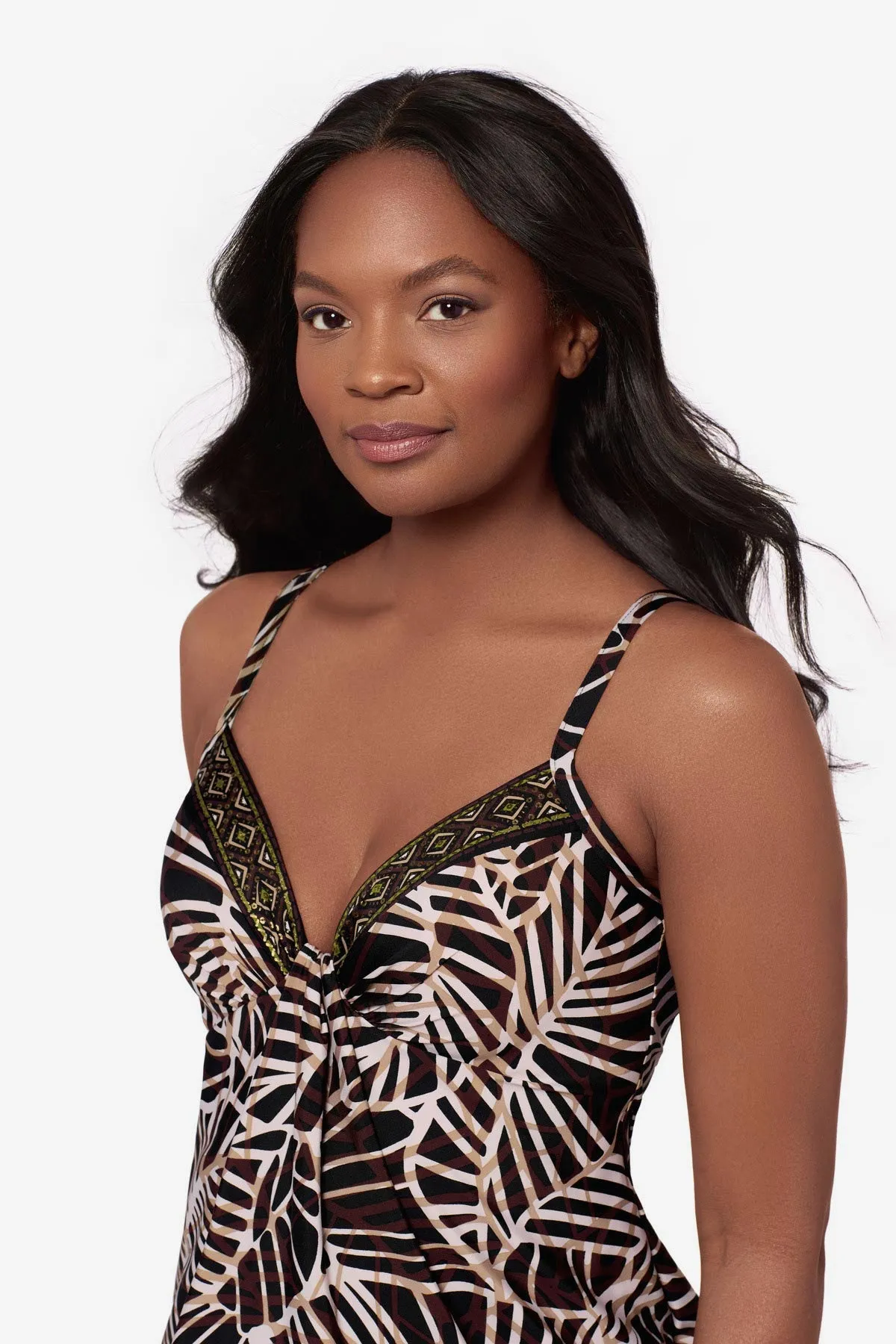 Marina Tankini Top in Let's Be Fronds sold by Miraclesuit product image thumbnail 2